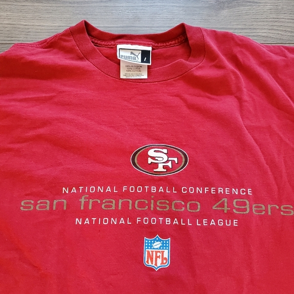 VTG Puma San Francisco 49ers NFC NFL T Shirt Mens Large - Picture 2 of 4
